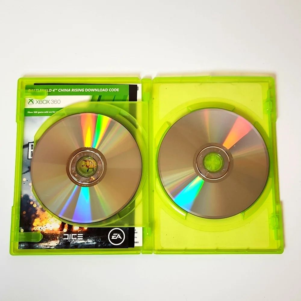 XBOX 360 Game Battlefield 4 - 2 Discs Cleaned & Tested